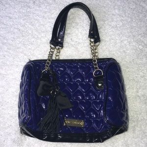 Blue heart Betsey Johnson purse